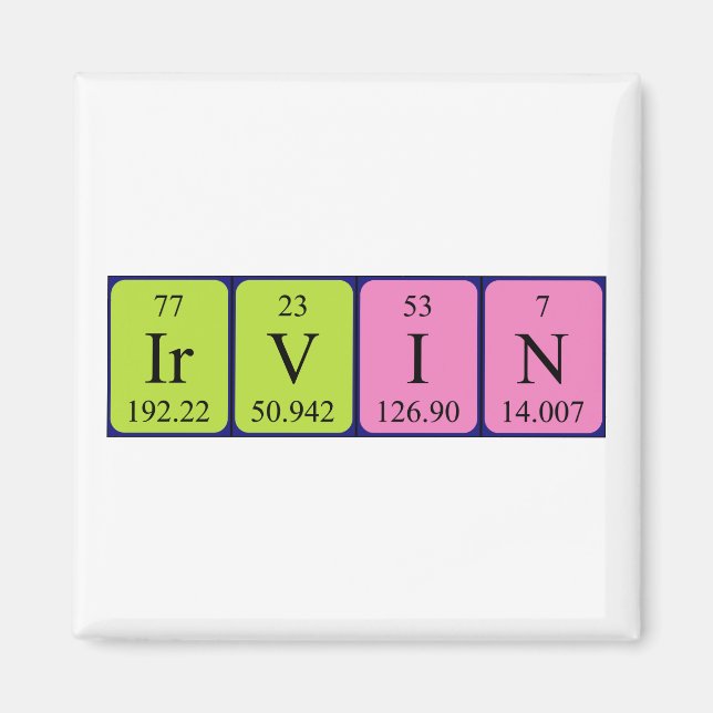 Irvin Periodenmagnet Magnet (Vorne)