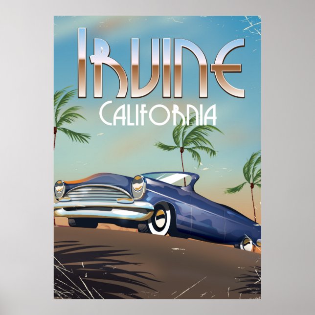Irvine California Travel Poster (Vorne)