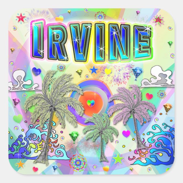 Irvine Deep Dream Sticker (Vorderseite)