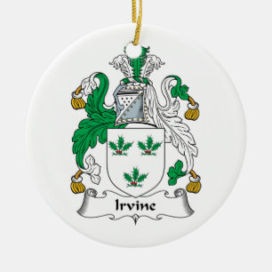 Irvine-Familienwappen Keramik Ornament
