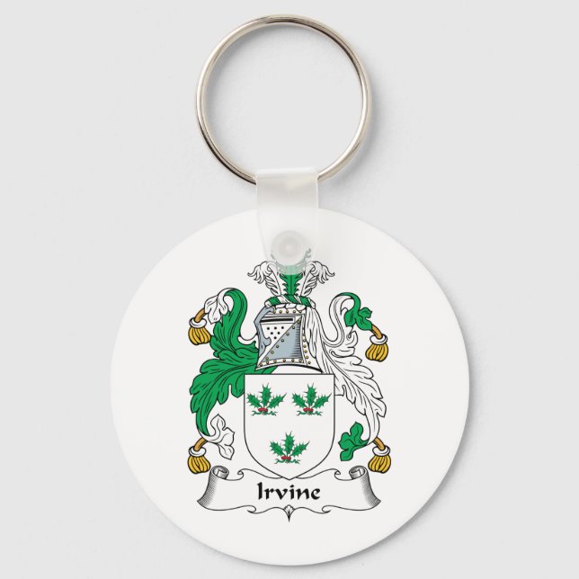Irvine Familienwappen Schlüsselanhänger (Vorderseite)