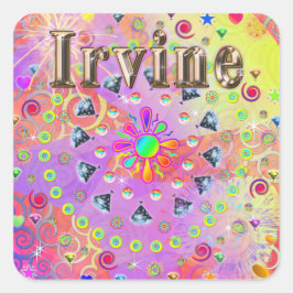 Irvine Lucky Golden Sticker