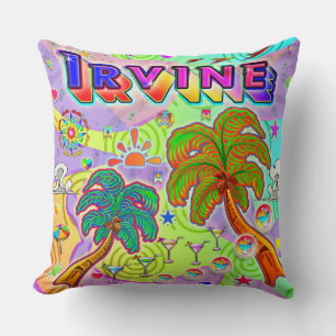 Irvine Vacation Target Pillow Kissen