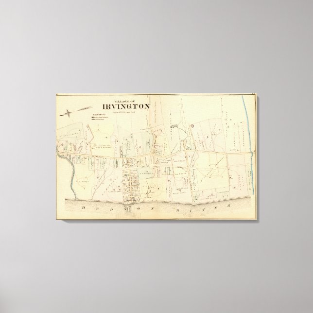 Irvington, New York Leinwanddruck (Vorderseite)