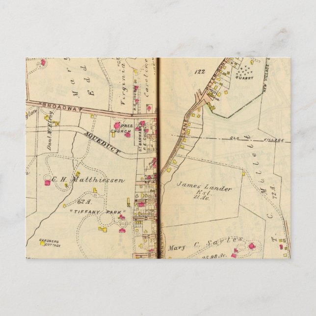 Irvington, New York Postkarte (Vorderseite)