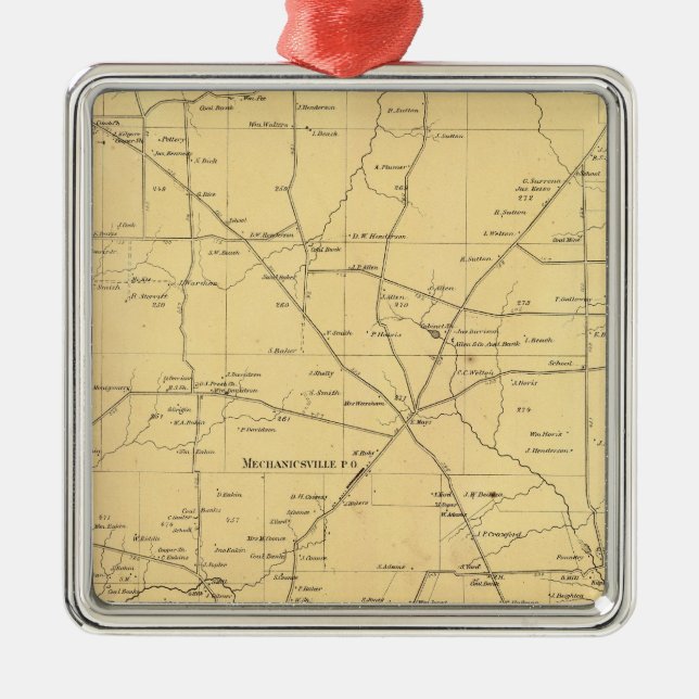 Irwin Township Silbernes Ornament (Vorne)