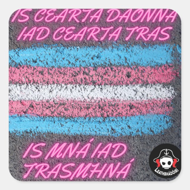Is cearta daonna iad cearta tras quadratischer aufkleber (Vorderseite)