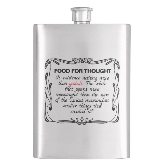 Is Existence Gestalt? Flachmann (Vorderseite)