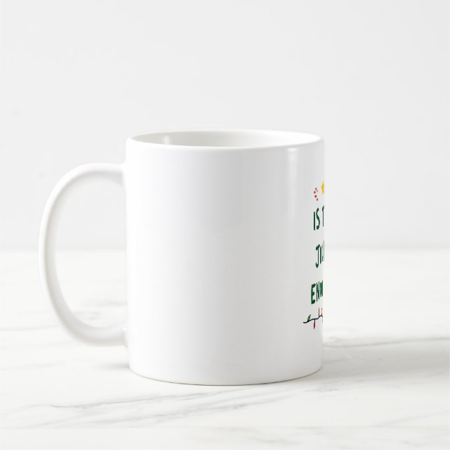 Is This Jolly Enough Black Cat Merry Christmas Tre Kaffeetasse (Links)