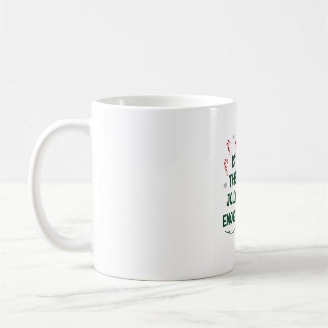 Is This Jolly Enough Black Cat Merry Christmas Tre Kaffeetasse (Links)
