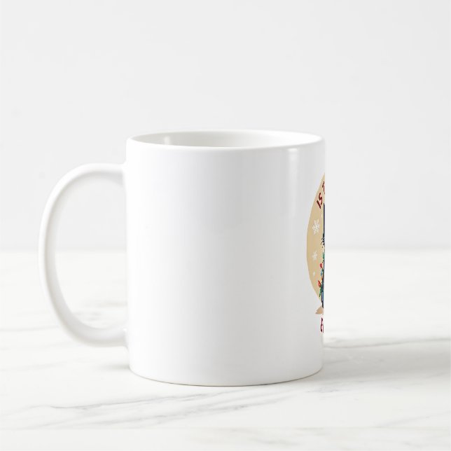 Is This Jolly Enough Funny Black Cat Christmas Tre Kaffeetasse (Links)