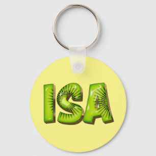 Isa Name Kiwi Design Schlüsselger Schlüsselanhänger