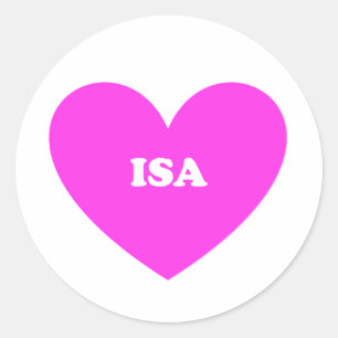 Isa Runder Aufkleber
