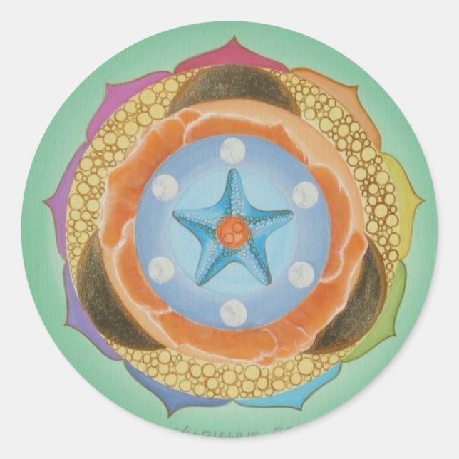 Isa Runder Aufkleber (Vorderseite)