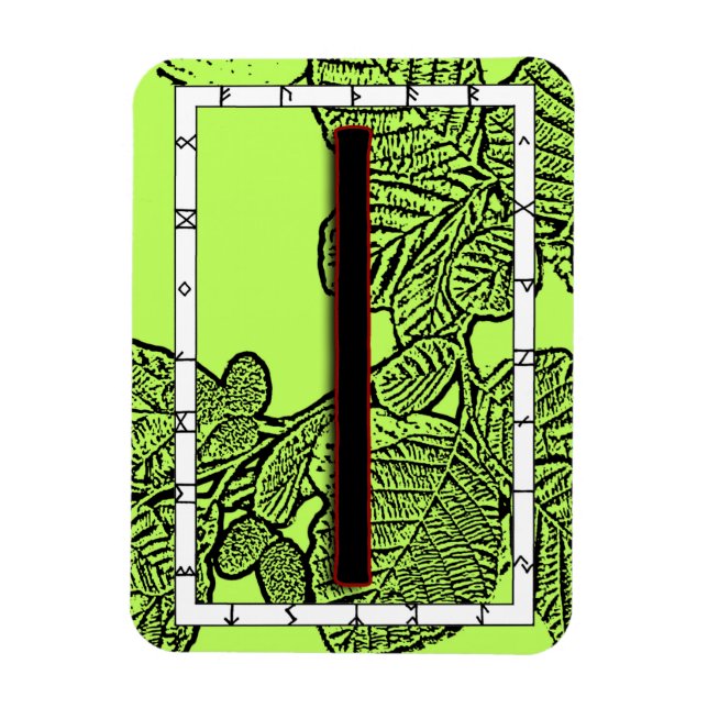 Isa Viking Rune Magnet - Stille (Vertikal)