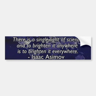 Isaac Asimov-Zitat Autoaufkleber