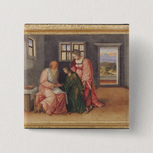 Isaac, der Jakob, c.1520 segnet Button