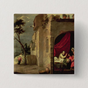 Isaac, der Jakob segnet Button