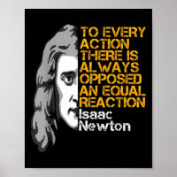 Isaac Newton Aktion und Reaktion Inspiration Quo