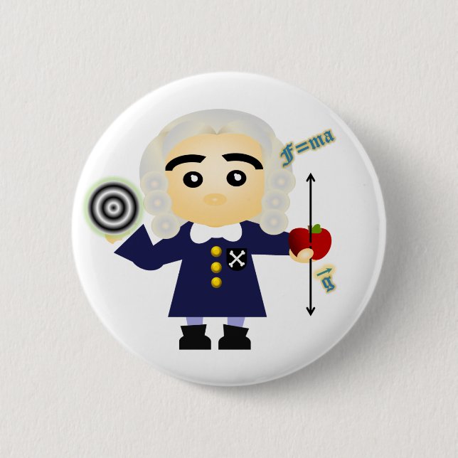 Isaac Newton Button (Vorderseite)