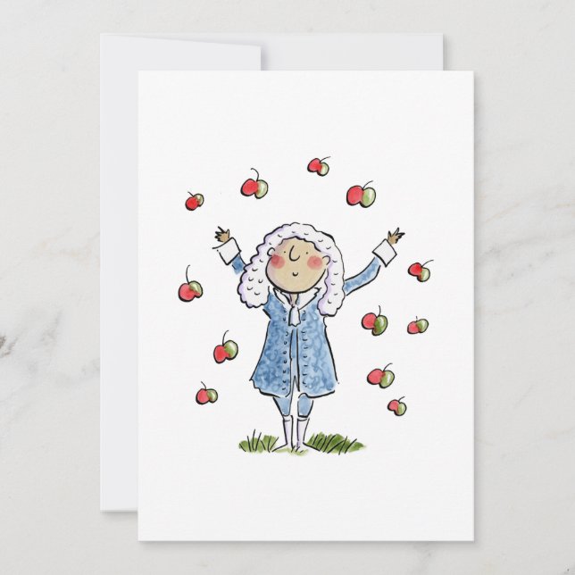 Isaac Newton Einladung (Vorderseite)