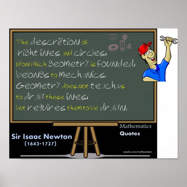 Isaac Newton Mathematics Poster (Vorne)