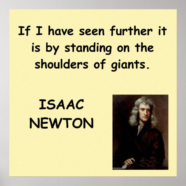 Isaac Newton Poster (Vorne)