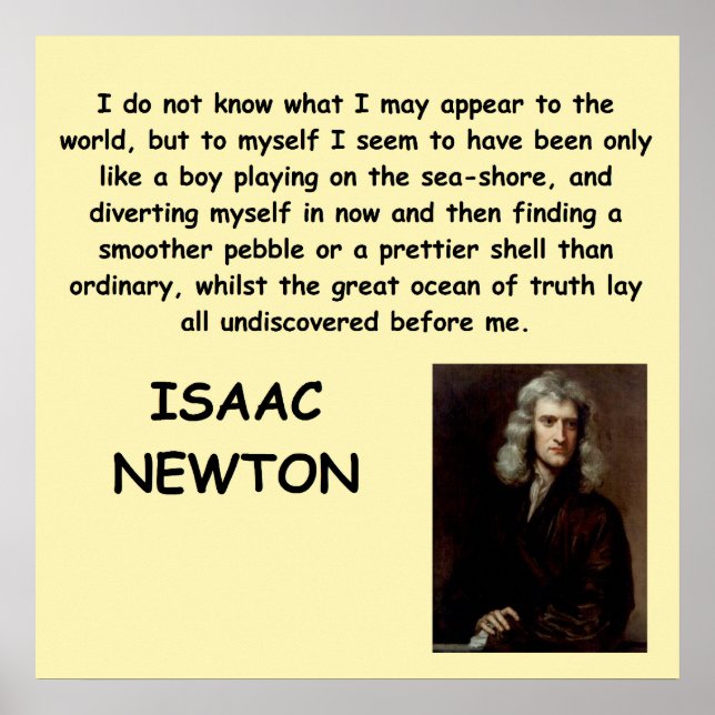 Isaac Newton Poster (Vorne)