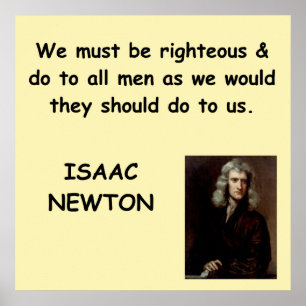 Isaac Newton Poster
