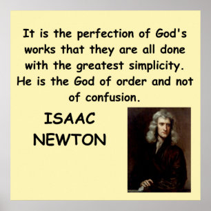 Isaac Newton Poster