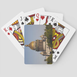 Isaak-Kathedrale, vom Newa-Fluss Spielkarten