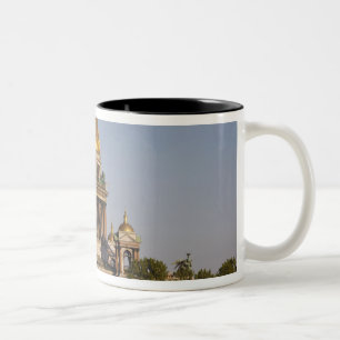 Isaak-Kathedrale, vom Newa-Fluss Zweifarbige Tasse