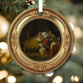 Isaak segnet Jakob Advent Jesse-Baum Ornament Aus Metall