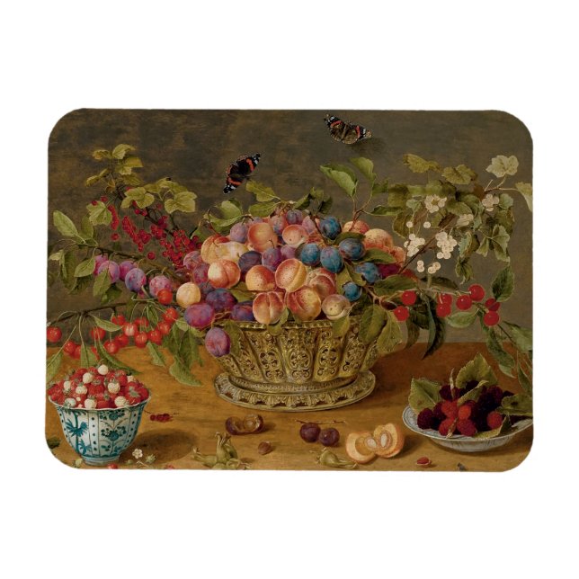 Isaak Soreau Früchtegemälde Magnet (Horizontal)