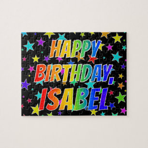 "ISABEL" First Name, Fun "HAPPY BIRTHDAY"