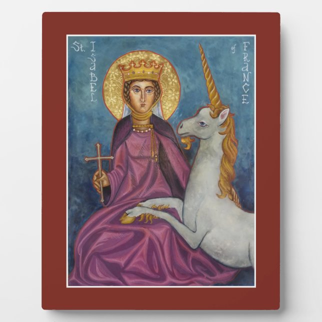 Isabel of France - Icon Plaque Fotoplatte (Vorderseite)