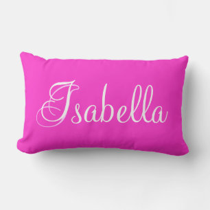 Isabella Bella Pink Lumbar Personalisiert Pillow Lendenkissen