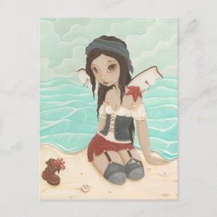 Isabella - Carte postale de sirène pirate