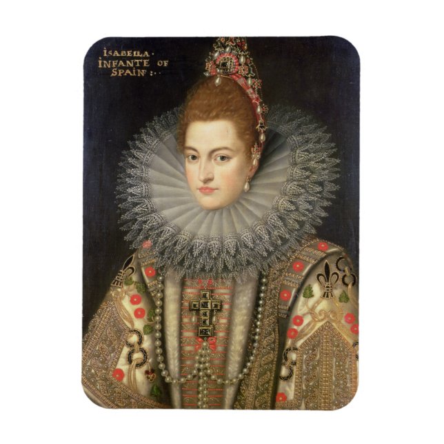 Isabella Clara Eugenia (1566-1633) Infanta of Spai Magnet (Vertikal)