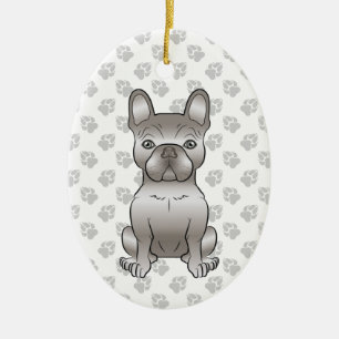 Isabella Französische Bulldogge / Frenchie Süßer H Keramik Ornament