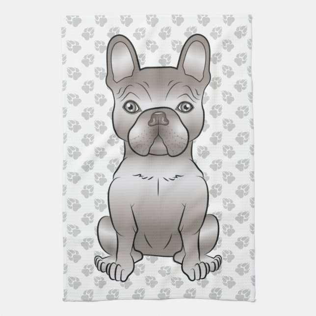 Isabella French Bulldog / Frenchie Niedlich Dog &  Geschirrtuch (Vertikal)