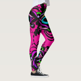 Isabella Hot Pink Illusion Leggings
