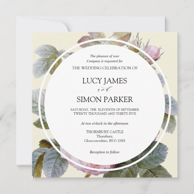 Isabella II Elegante Vintage französische Rose (Vorderseite)