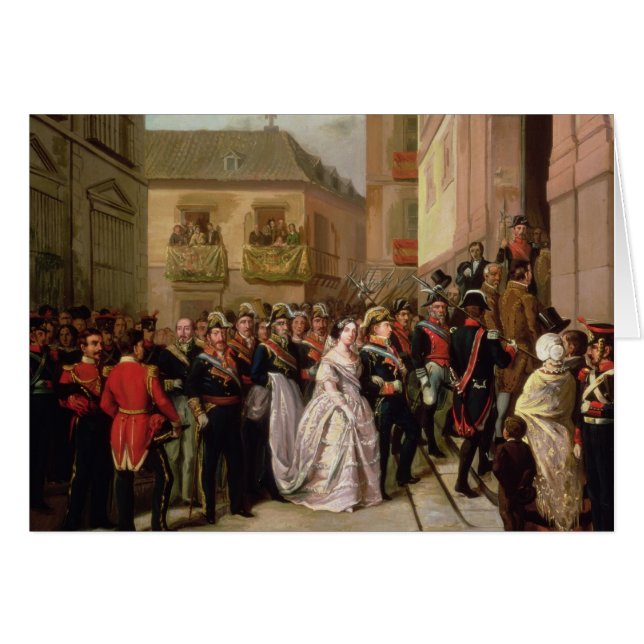 Isabella II von Spanien und von ihrem Ehemann (Vorderseite (Horizontal))