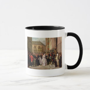 Isabella II von Spanien und von ihrem Ehemann Tasse
