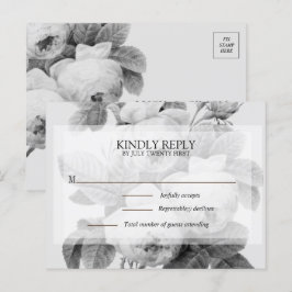 Isabella Monochrome Vintage Rose UAWG Postkarte