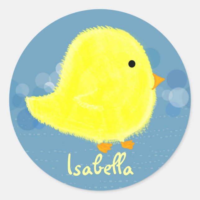 Isabella Niedlich Baby Chick Sticker (Vorderseite)