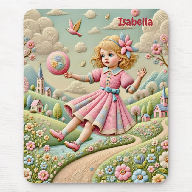 ISABELLA ~ Pastel Embroidery ~ Mousepad (Vorne)