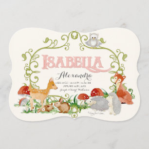 Isabella Top 100 Baby Name Girl Geburtsankündigung Ankündigung