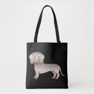 Isabella und Tan Kurz Hair Dackel Hund - Schwarz Tasche